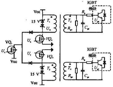 圖1  IGBT驅(qū)動(dòng)電路原理圖
